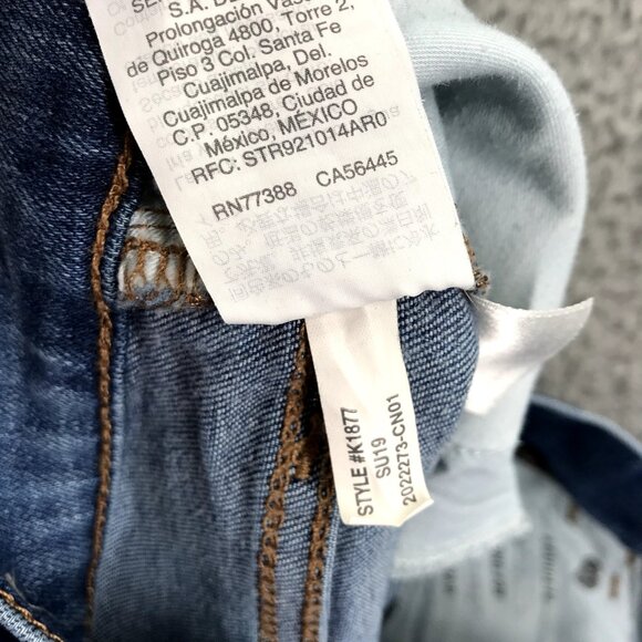 MADEWELL Womens Size 26 Distressed Light Wash ROADTRIPPER Mid Rise Skinny Jeans - Picture 13 of 16